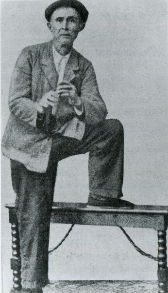 Juan de Dios, Tolosako txilibitu jolea, 1890eko hamarkadan. (Iturria: Tuduri, 1992, 221. or.)