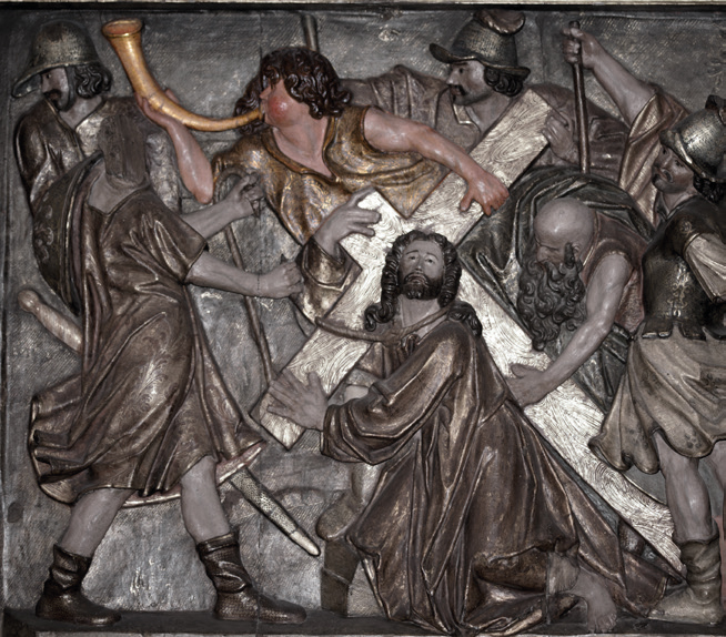 Adar-jolea Oiartzungo elizako erretaula nagusian. (Arg.: JMBA)