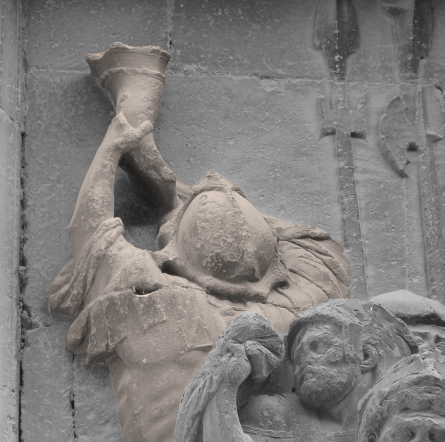 Adar-jolea Vianako Andre Maria jasokundearen portada errenazentistan. (Arg.: JMBA)