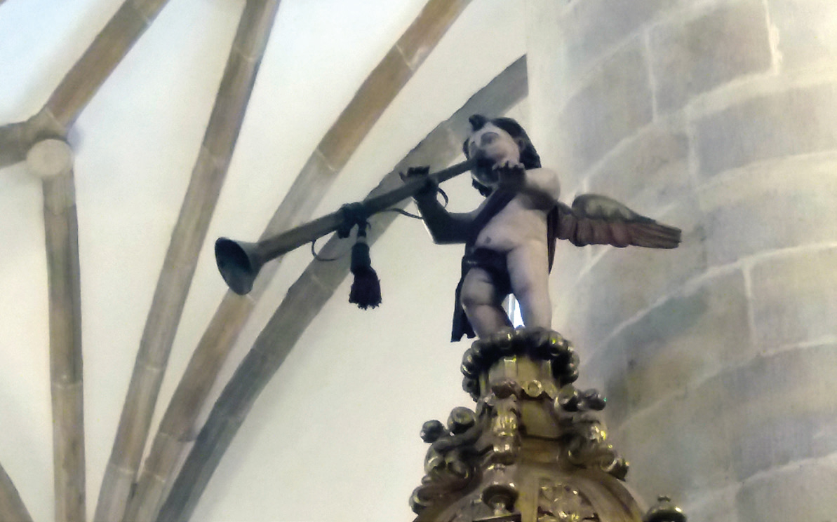 Idiazabalgo parrokiako korneta-jolea. (Arg.: JMBA)