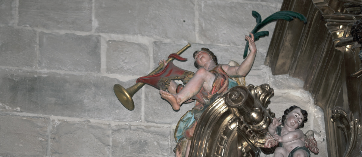 Tronpeta jolea Bariko San Nikolasen erretaulan. (Arg.: JMBA)