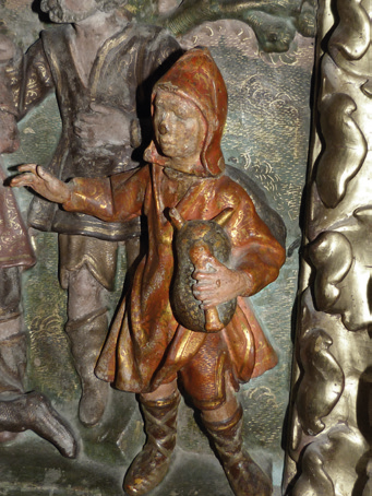 Vianako Santa Maria parrokiako San Joseren erretaularen jaiotzako xirolarru-jolea. (Arg.: JMBA)