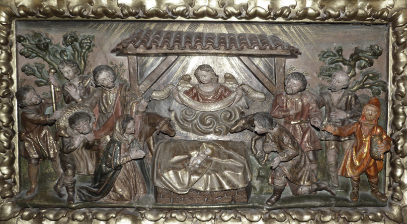 Vianako Santa Maria parrokiako San Joseren erretaularen jaiotzako xirolarru-jolea. (Arg.: JMBA)