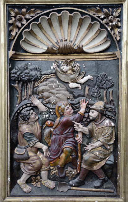 Artzain xirolarru-joleak daraman xirolaren eta zahagiaren xehetasuna. (Arg.: JMBA)