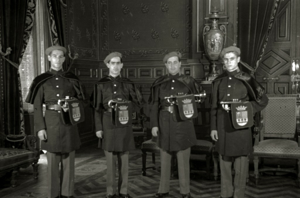 Gipuzkoako Aldundiko tronpeta-joleak. 1956. (Iturria: Kutxateka. Arg.: Paco Marin)