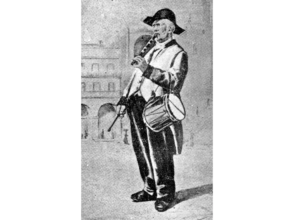 Francisco Arsuaga Txango (Tolosa, 1800 - Bilbo, 1881), Bilboko txistularia gala-jantzian. (Iturria: Donostia, 1952, 94. eta 95. orrien arteko argazki orrian)