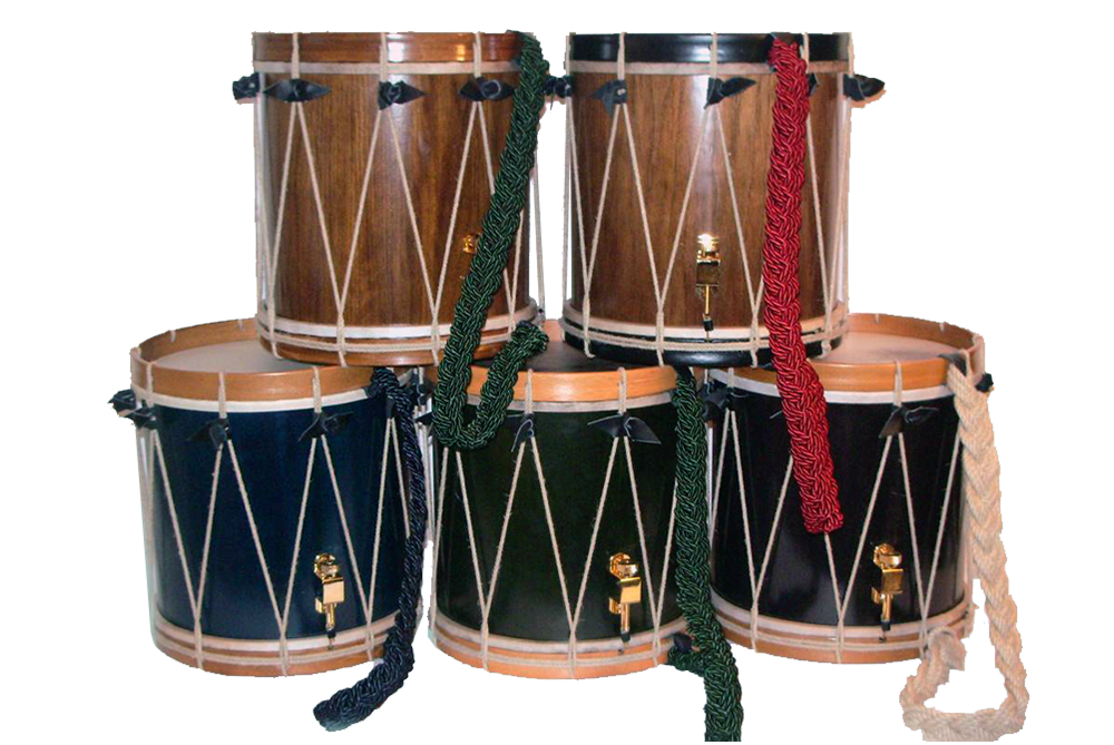 Tolosako Jose Manuel Agirre soinu-tresna egileak egindako danbolinak. (Iturria: http://www.musikagirre.com)